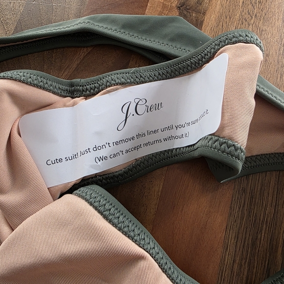NWT J. Crew Heritage 1989 High-Leg Bikini‎ Bottom In Cool Cypress Size Small - Picture 3 of 7